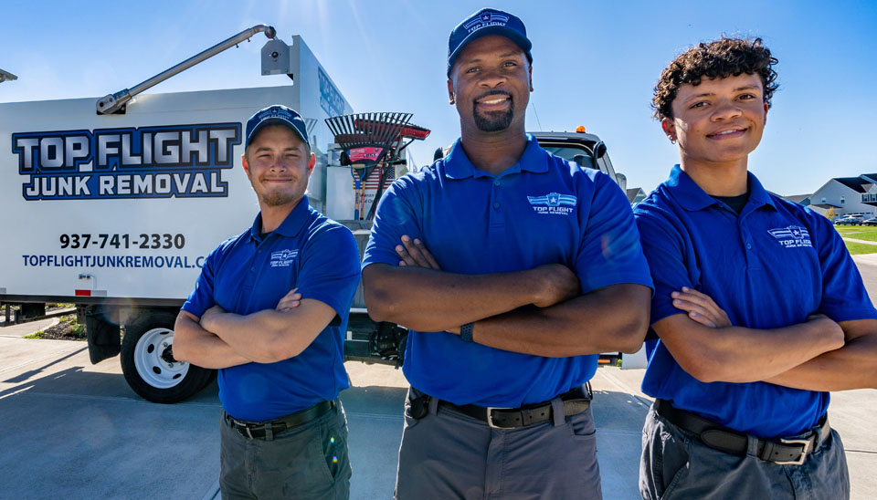 Top Flight Junk Removal experts ready for work
